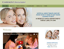 Tablet Screenshot of clairemontdentalgroup.com